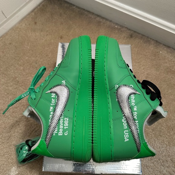 Nike Air Force 1 Off-White Brooklyn Spark Green - Picture 3 of 7